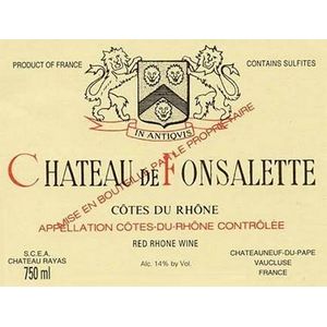 2014 Chateau de Fonsalette, Cotes du Rhone, Rouge 12x75cl