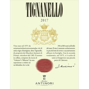 2017 Tignanello, Toscana 6x75cl