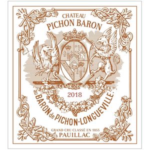 2018 Chateau Pichon Baron 2eme Cru Classe, Pauillac 6x75cl