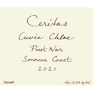 2021 Ceritas, Cuvee Chloe Pinot Noir, Sonoma Coast 6x75cl