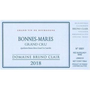 2018 Domaine Bruno Clair, Bonnes Mares Grand Cru 6x75cl