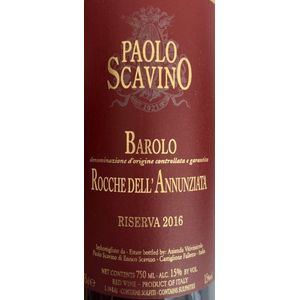 2016 Paolo Scavino, Barolo, Rocche dell'Annunziata 6x75cl