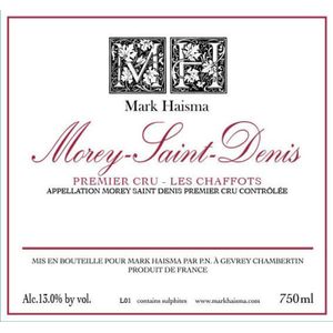 2018 Mark Haisma, Morey-Saint-Denis Premier Cru, Les Chaffots 6x75cl