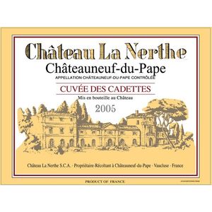 2005 Chateau La Nerthe, Cadettes, Chateauneuf-du-Pape 6x75cl