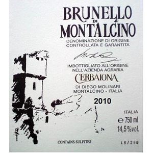 2010 Cerbaiona, Brunello di Montalcino 6x75cl
