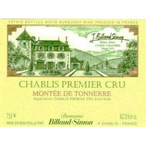 2022 Domaine Billaud-Simon, Chablis Premier Cru, Montee de Tonnerre 6x75cl