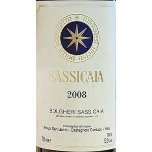 2008 Sassicaia, Tenuta San Guido, Bolgheri 1x300cl