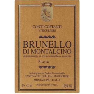 2016 Conti Costanti, Brunello di Montalcino, Riserva 3x75cl