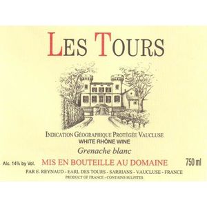 2020 Les Tours, Grenache Blanc 12x75cl