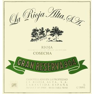 2015 La Rioja Alta, 904 Gran Reserva Seleccion Especial, Rioja 6x75cl