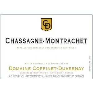 2020 Domaine Coffinet-Duvernay, Chassagne-Montrachet, Blanc 6x75cl