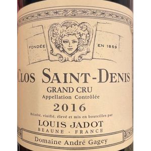 2016 Maison Louis Jadot, Clos Saint-Denis Grand Cru 6x75cl
