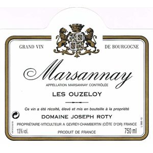 2013 Joseph Roty, Marsannay, Les Ouzeloy 12x75cl