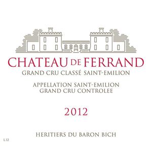 2012 Chateau de Ferrand Grand Cru Classe, Saint-Emilion Grand Cru 6x150cl