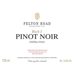 2021 Felton Road, Block 3 Pinot Noir, Central Otago 6x75cl