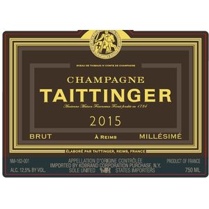 2015 Taittinger, Brut Millesime 6x75cl