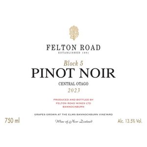 2023 Felton Road, Block 5 Pinot Noir, Central Otago 3x75cl