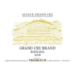 2018 Trimbach, Brand Grand Cru, Riesling 3x75cl