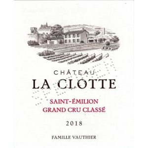 2018 Chateau La Clotte Grand Cru Classe, Saint-Emilion Grand Cru 3x150cl