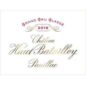 2016 Chateau Haut-Batailley 5eme Cru Classe, Pauillac 6x75cl