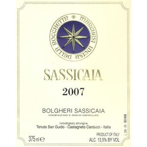 2007 Sassicaia, Tenuta San Guido, Bolgheri 6x75cl
