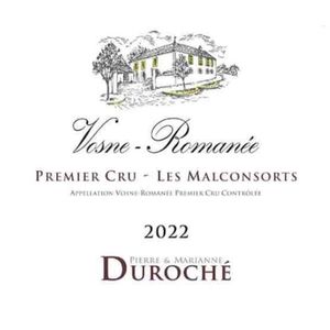 2022 Pierre & Marianne Duroche, Vosne-Romanee Premier Cru, Aux Malconsorts 6x75cl