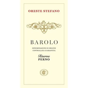 2013 Oreste Stefano, Barolo, Perno Reserva 6x75cl