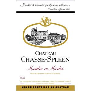 2003 Chateau Chasse-Spleen, Moulis en Medoc 6x75cl