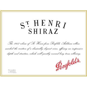 2018 Penfolds, St. Henri Shiraz, South Australia 6x75cl