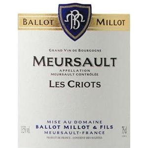 2020 Ballot Millot, Meursault, Les Criots 6x75cl