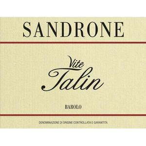 2017 Luciano Sandrone, Barolo, Vite Talin 1x75cl