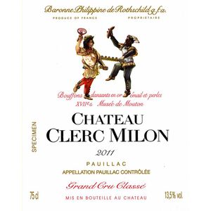 2011 Chateau Clerc Milon 5eme Cru Classe, Pauillac 6x75cl