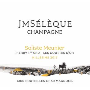 2017 Jean-Marc Seleque, Soliste Meunier Les Gouttes d'Or Premier Cru, Pierry 6x75cl