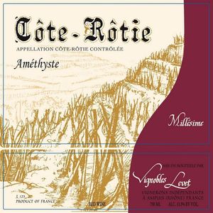 2020 Bernard Levet, Cote Rotie, Amethyste 6x75cl
