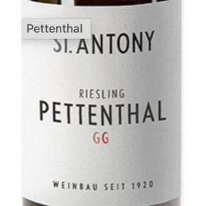 2018 St Antony, Niersteiner Pettenthal Riesling GG, Rheinhessen 6x75cl