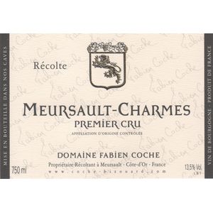 2022 Domaine Fabien Coche, Meursault Premier Cru, Charmes 12x75cl