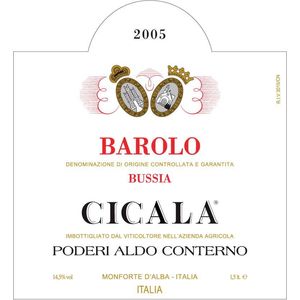 2016 Poderi Aldo Conterno, Barolo, Bussia Cicala 6x75cl