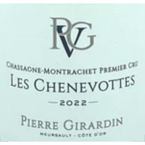 2022 Pierre Girardin, Chassagne-Montrachet Premier Cru, Les Chenevottes 6x75cl