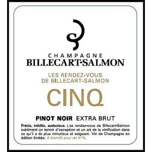 NV Billecart Salmon, Les Rendez-Vous de Billecart-Salmon Cinq Pinot Noir, Champagne 6x75cl