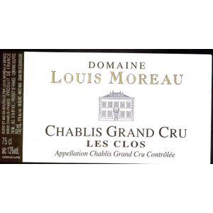 2019 Domaine Louis Moreau, Chablis Grand Cru, Les Clos 6x75cl