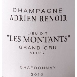 2020 Adrien Renoir, Verzy Grand Cru, Les Montants 6x75cl