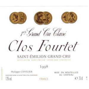 1998 Clos Fourtet Premier Grand Cru Classe B, Saint-Emilion Grand Cru 12x75cl