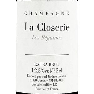 2022 Jerome Prevost, La Closerie Les Beguines 6x75cl