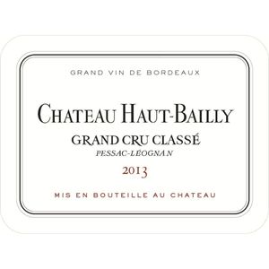 2013 Chateau Haut-Bailly Cru Classe, Pessac-Leognan 12x75cl
