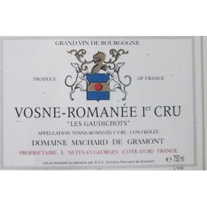 2022 Domaine Machard de Gramont, Vosne-Romanee Premier Cru, Les Gaudichots 3x150cl