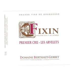 2018 Domaine Berthaut-Gerbet, Fixin Premier Cru, Arvelets 6x75cl