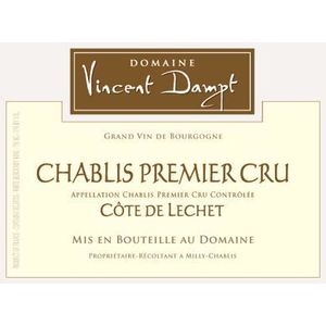 2019 Vincent Dampt, Chablis Premier Cru, Cote de Lechet 12x75cl