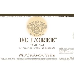 2021 M. Chapoutier, Ermitage, De l'Oree 6x75cl