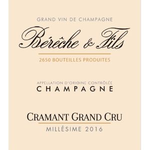 2019 Bereche et Fils, Grand Cru, Cramant 6x75cl