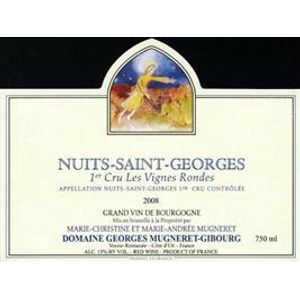 2012 Domaine Georges Mugneret Gibourg, Nuits-Saint-Georges Premier Cru, Aux Vignerondes 6x75cl